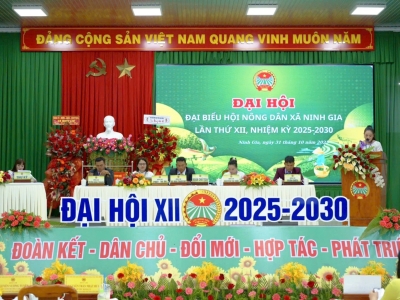 GACO THAM DỰ ĐẠI HỘI NÔNG DÂN XÃ NINH GIA LẦN THỨ XII, NHIỆM KỲ 2025-2030